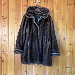 Terry Lewis Classic Luxuries Rich Brown Teddy Jacket Vintage